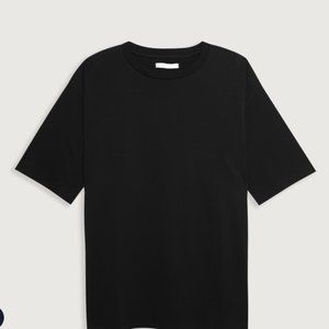 ribbed black t shirt